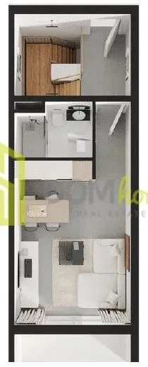 Sale, studio apartment, 29m², Tivat, Crna Gora