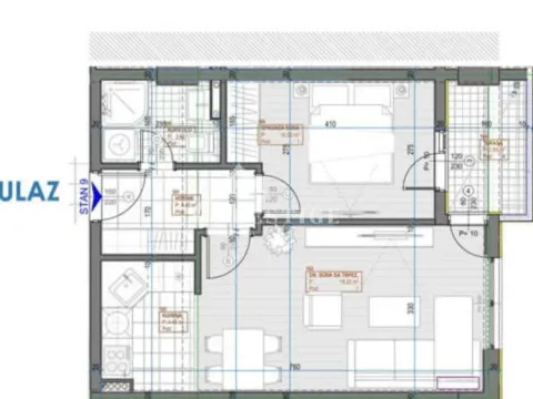 Prodaja, jednosoban stan, 45m², Zabjelo, Podgorica - image 7