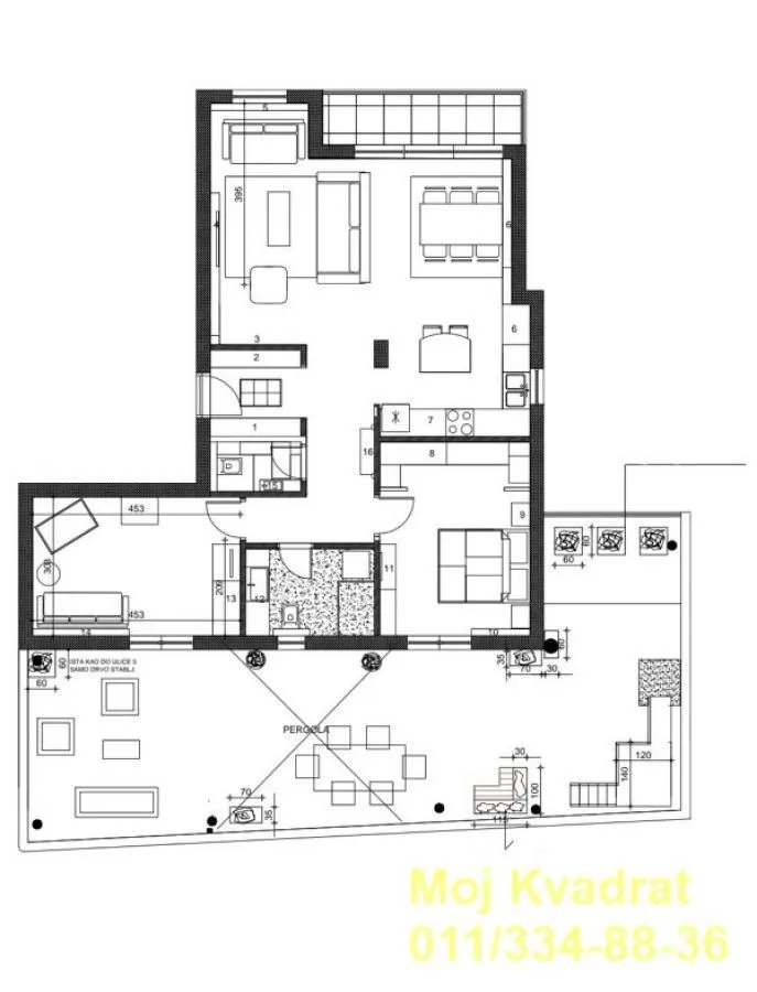 Sale, three bedroom apartment, 90m², Južni Bulevar, Vračar Sve Podlokacije