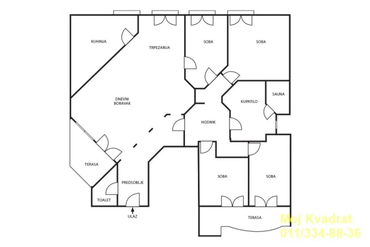 Prodaja, četvorosoban stan, 176m², Cvetni Trg, Vračar Sve Podlokacije
