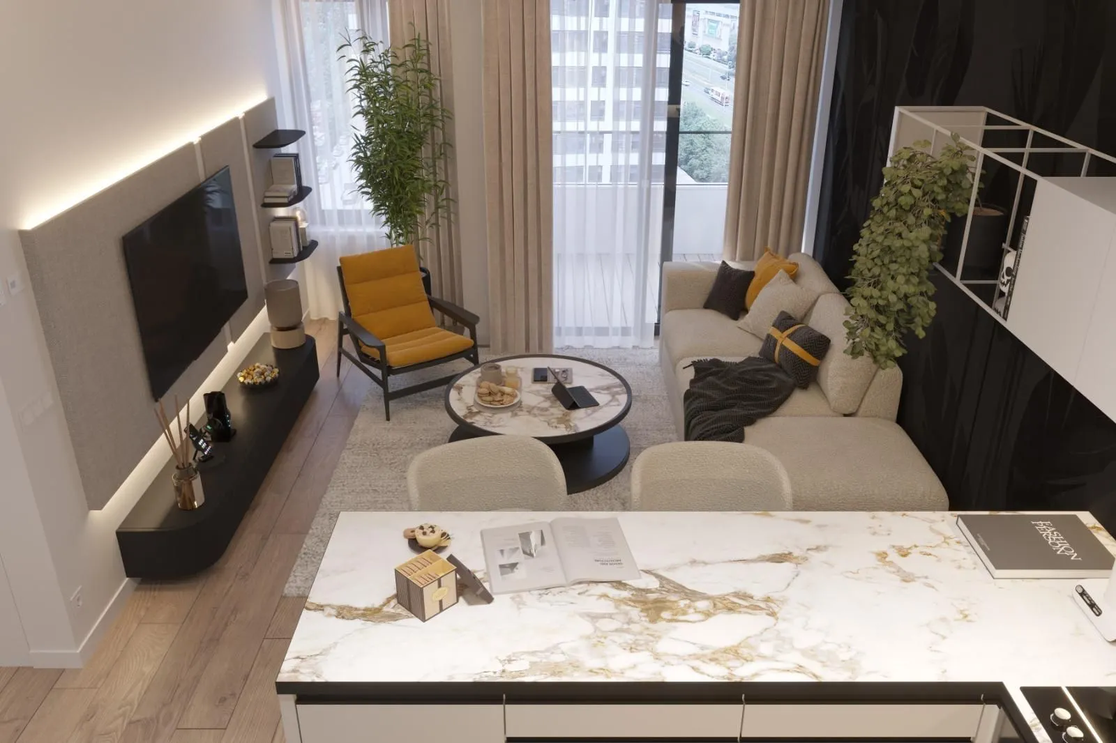 Sale, two bedroom apartment, 39m², Novi Beograd Blok 25, Novi Beograd Sve Podlokacije