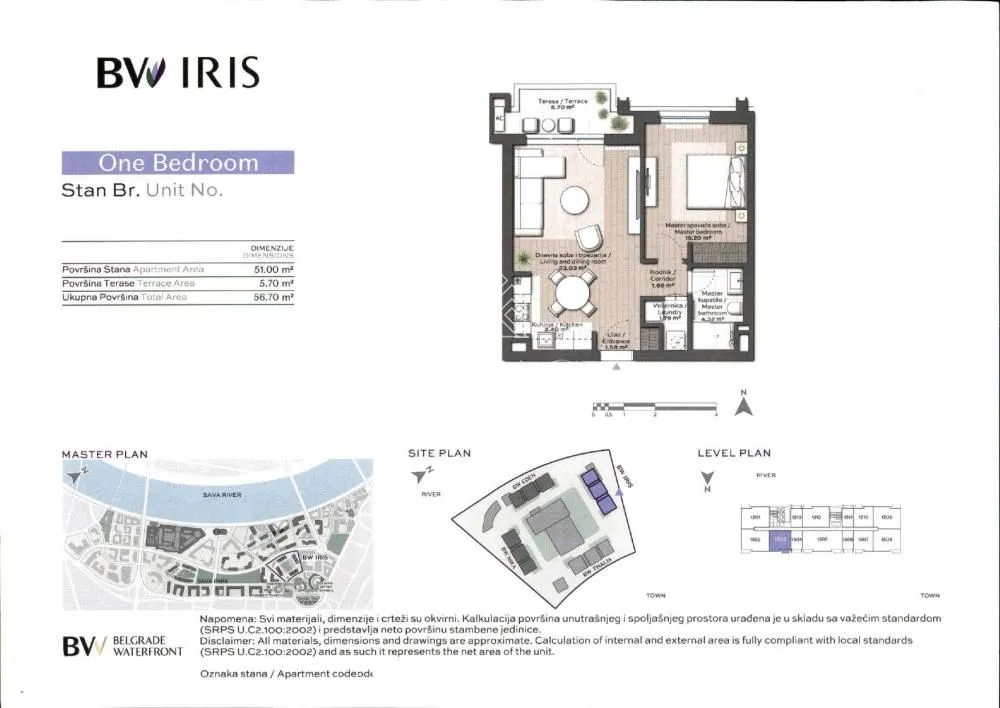 Prodaja, dvosoban stan, 57m², Savski Venac, Beograd