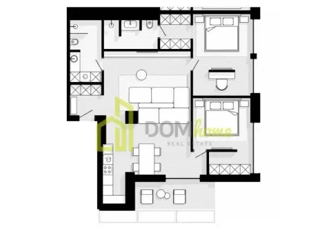Sale, two bedroom apartment, 98m², Sveti Stefan, Budva - image 5