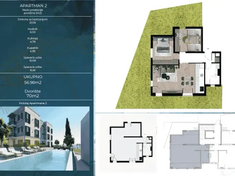 Sale, two bedroom apartment, 59m², Kava, Tivat - image 9