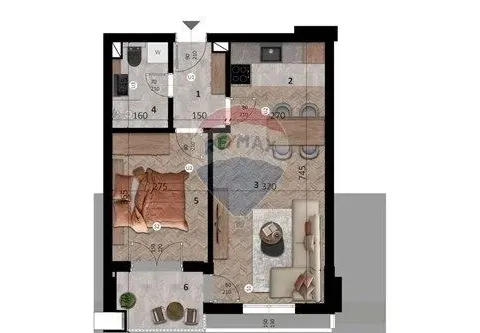 Prodaja, jednosoban stan, 43m², Centar, Bar - image 3