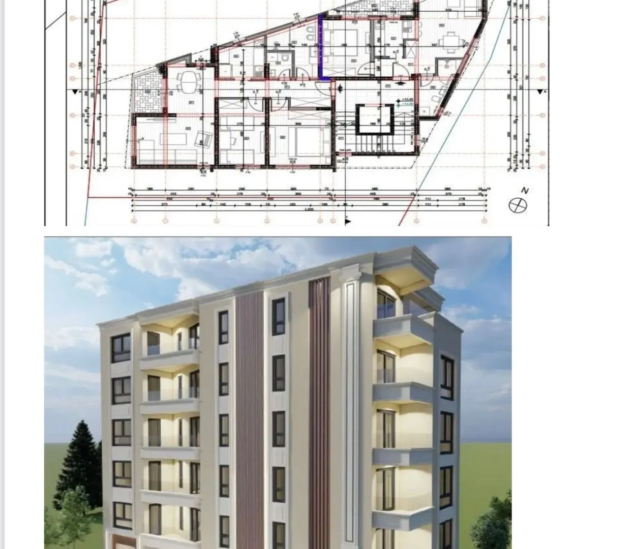 Sale, one bedroom apartment, 52m², Centar, Bar