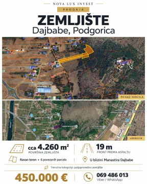 Zemljište in Dajbabe