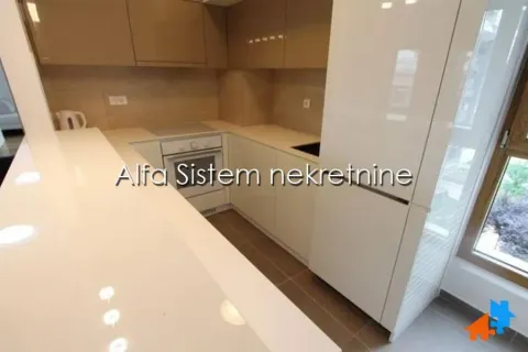 Moderna kuhinja sa ugradnim elementima i šankom. - image 3