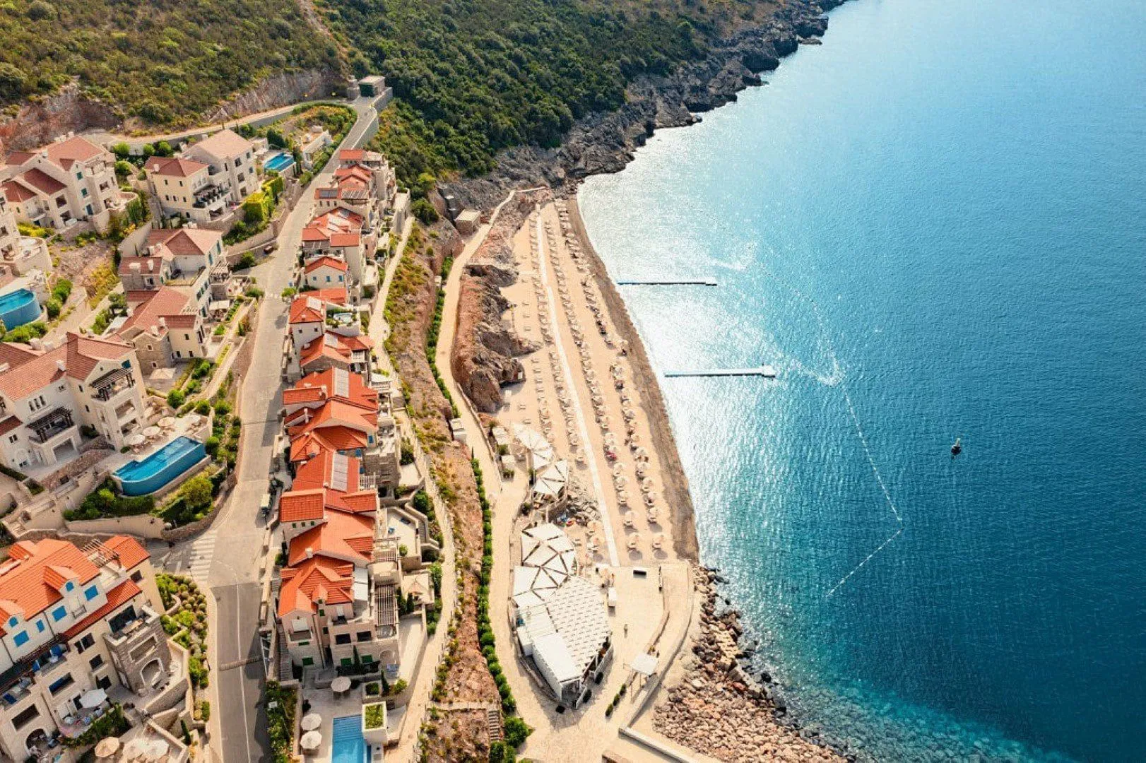 Prodaja, jednosoban stan, 66m², Luštica Bay, Tivat