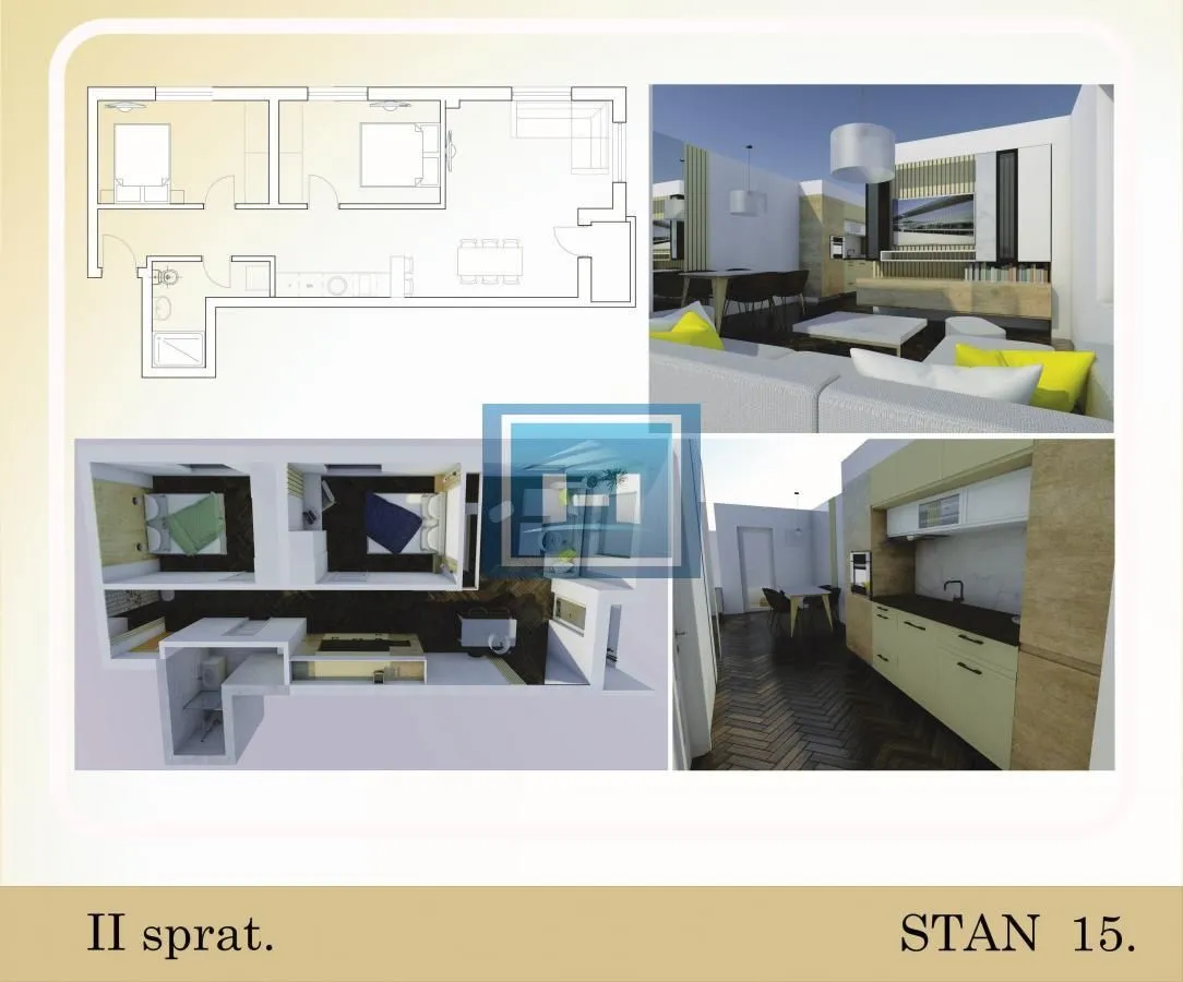 Prodaja, dvosoban stan, 63m², Aqua park, Jagodina