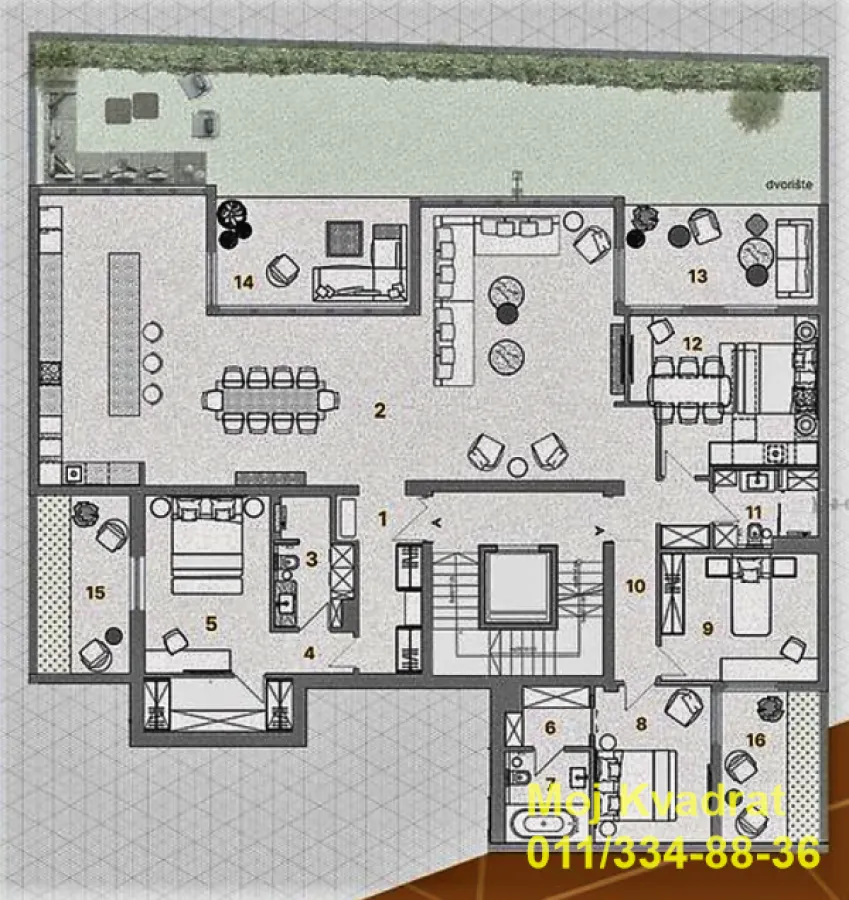 Prodaja, stan, 237m², Savski Venac, Beograd