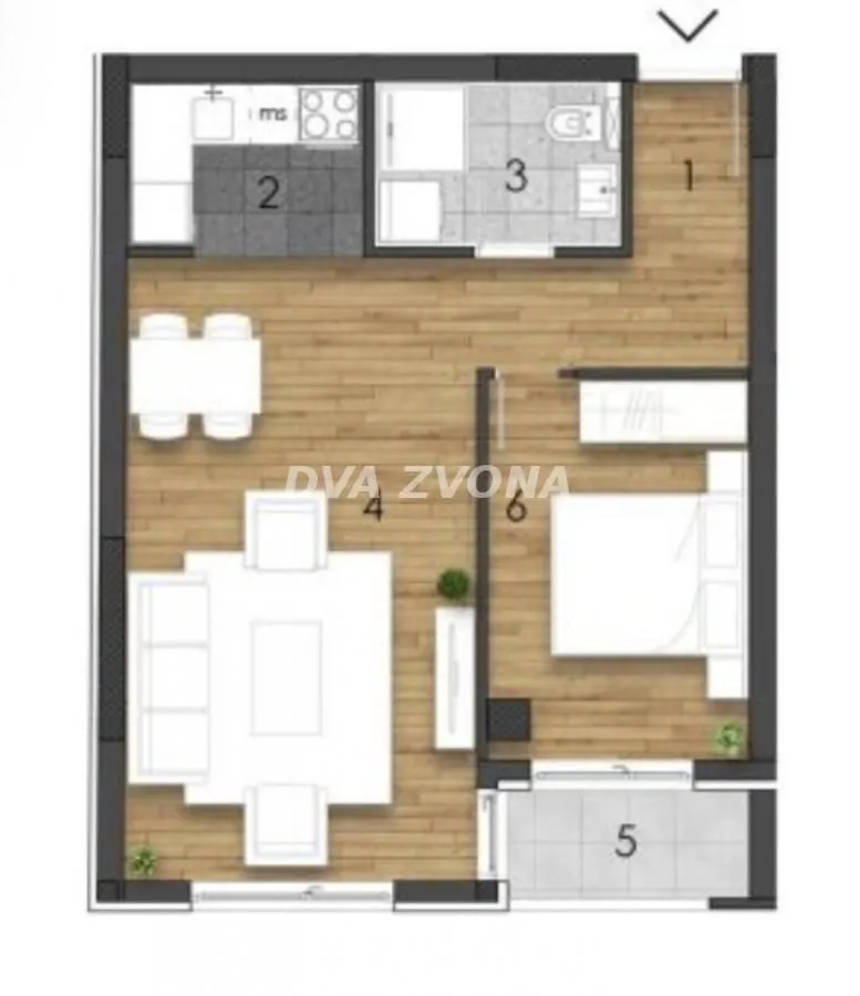 Prodaja, dvosoban stan, 45m², Telep, Novi Sad Sve Podlokacije