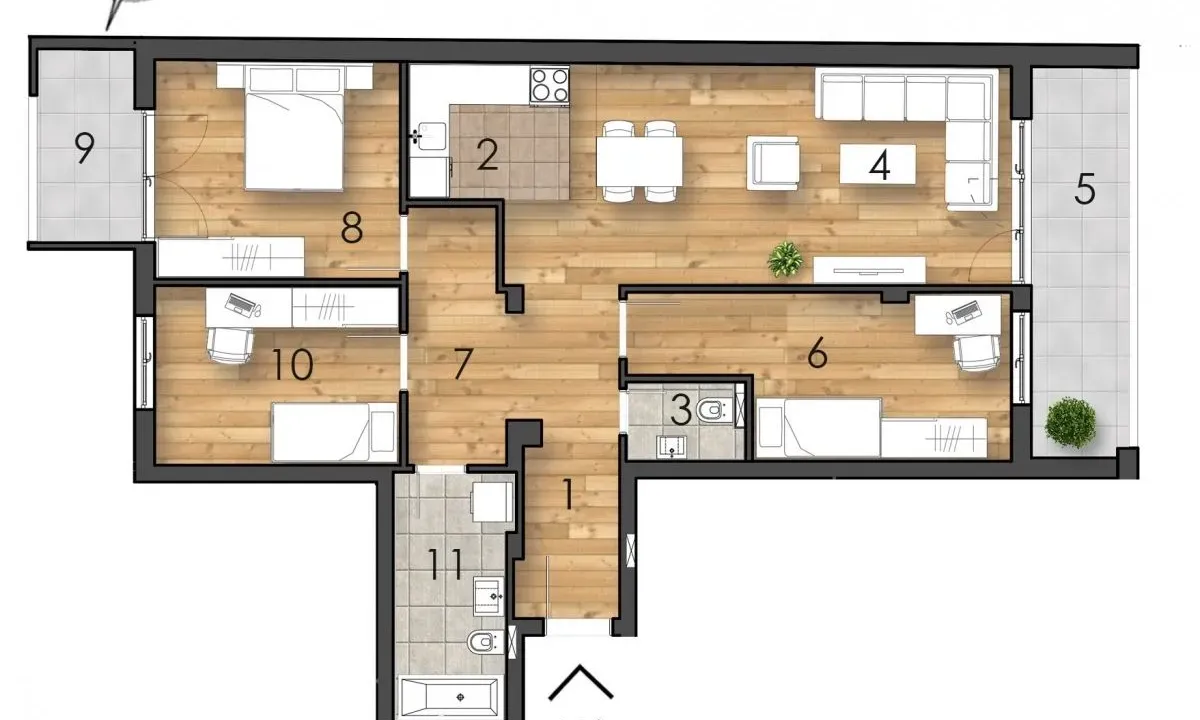 Prodaja, četvorosoban stan, 96m², Telep, Novi Sad Sve Podlokacije