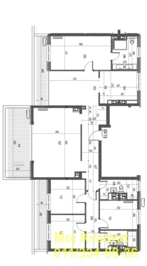 Sale, apartment, 167m², Trošarina, Voždovac Sve Podlokacije