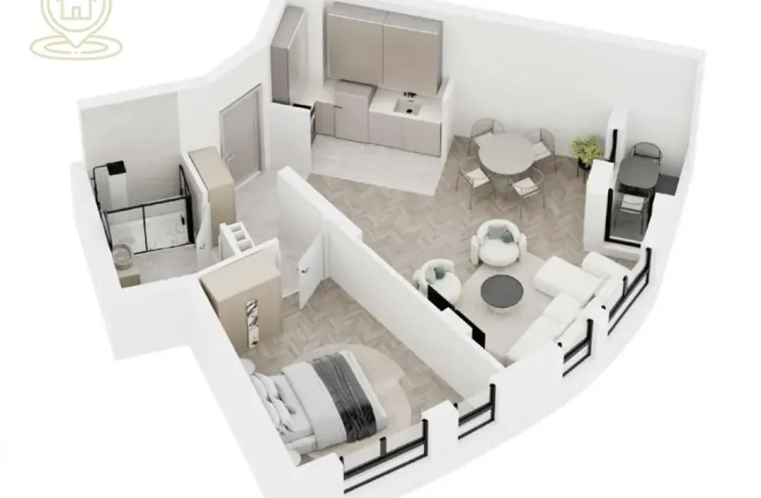 Sale, two bedroom apartment, 51m², Telep, Novi Sad Sve Podlokacije