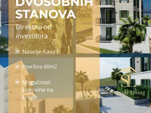 Prodaja, dvosoban stan, 60m², Kava, Tivat - image 1