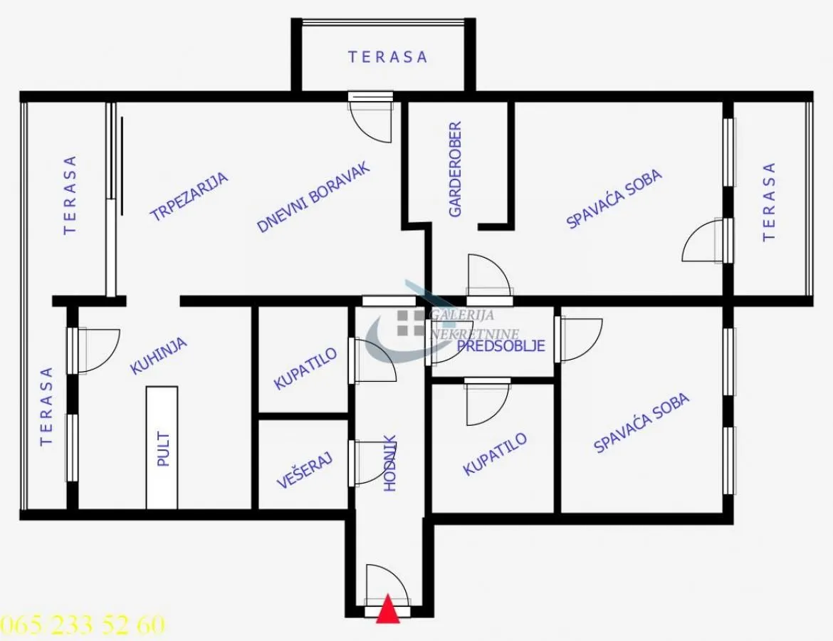 Sale, three bedroom apartment, 106m², Novi Beograd Blok 67, Novi Beograd Sve Podlokacije