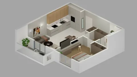 Sale, one bedroom apartment, 57m², Centar, Bar - image 4