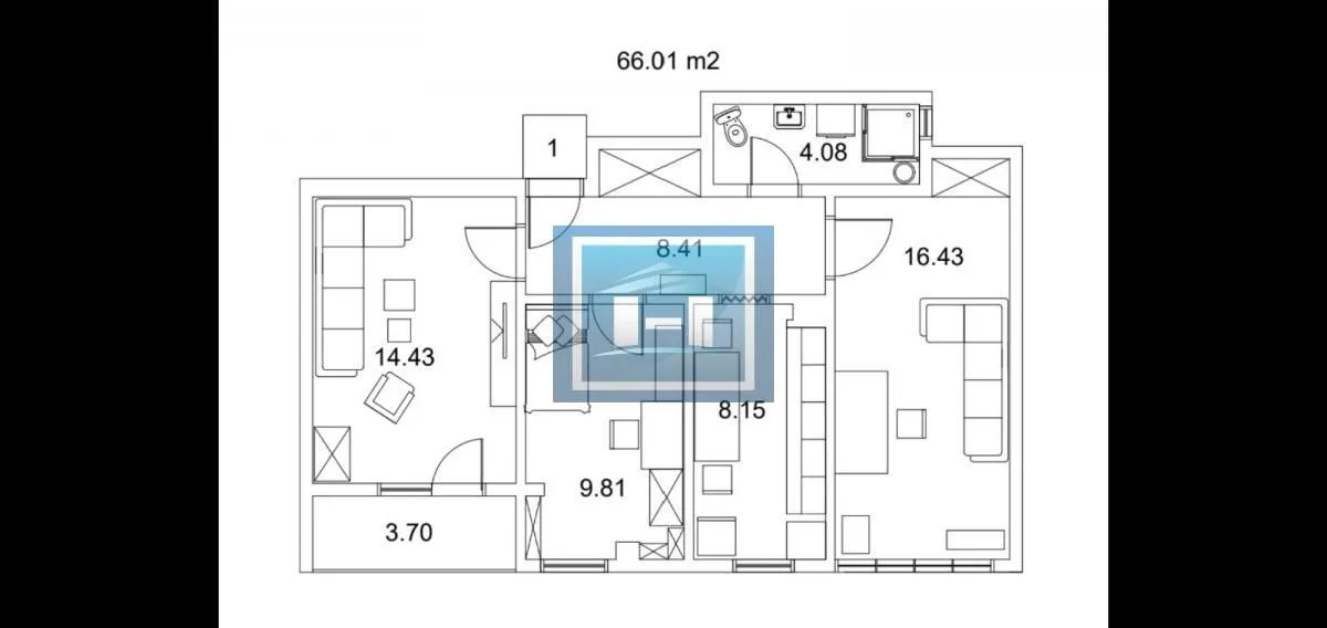 Prodaja, trosoban stan, 66m², Centar, Jagodina