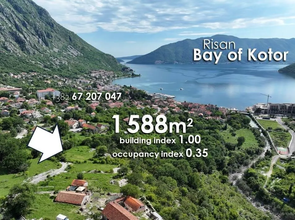 Prodaja, plac, 1588m², Kotor, Crna Gora