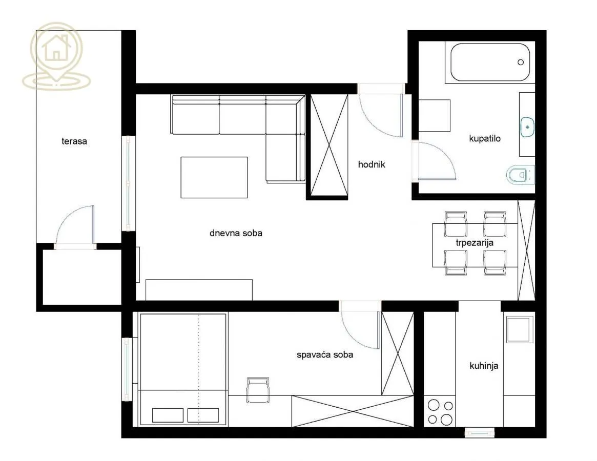 Prodaja, dvosoban stan, 50m², Novi Sad, Srbija