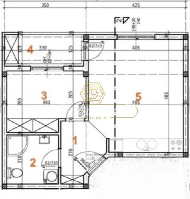 Prodaja, dvosoban stan, 45m², Veternička rampa, Novi Sad Sve Podlokacije