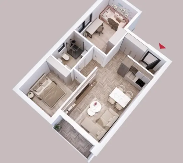 Prodaja, dvosoban stan, 50m², Palilula, Niš