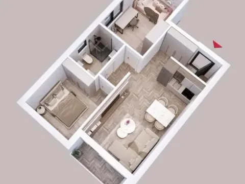 Prodaja, dvosoban stan, 50m², Palilula, Niš - image 2