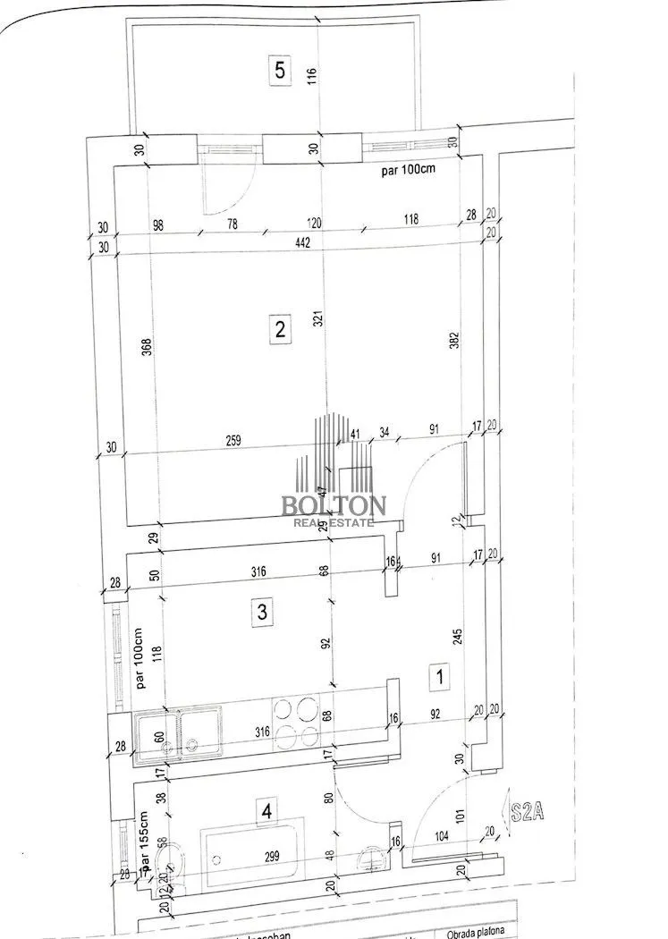 Sale, one bedroom apartment, 36m², Voždovac, Voždovac Sve Podlokacije
