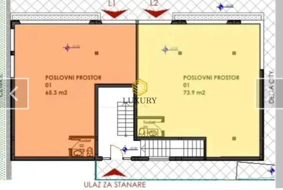 Sale, office space, 140m², City Kvart, Podgorica
