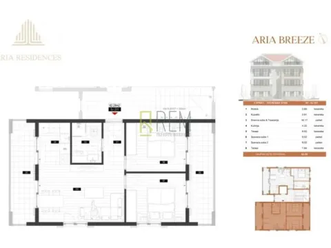 Prodaja, dvosoban stan, 60m², Mrčevac, Tivat - image 5