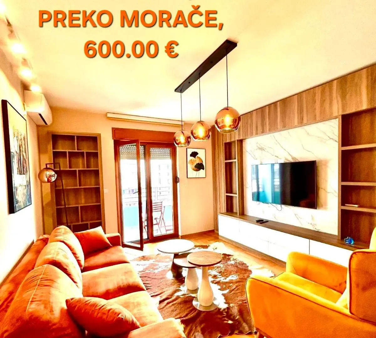 Rent, two bedroom apartment, 55m², Preko Morače, Podgorica