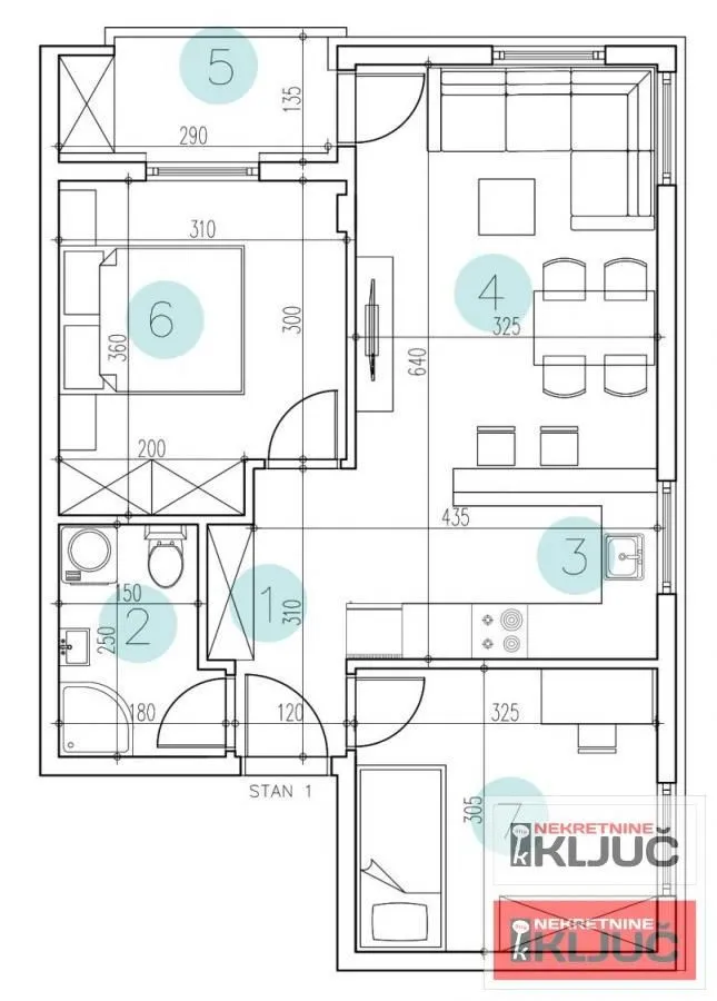 Prodaja, dvosoban stan, 54m², Petrovaradin, Novi Sad