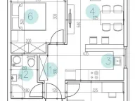 Sale, two bedroom apartment, 54m², Petrovaradin, Novi Sad