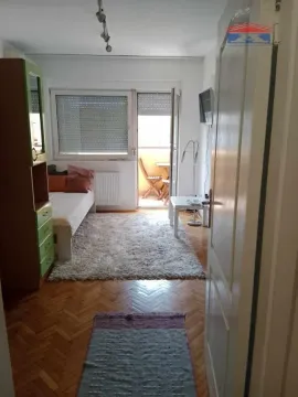 Pogled iz hodnika na dnevnu sobu sa izlazom na terasu. - image 5
