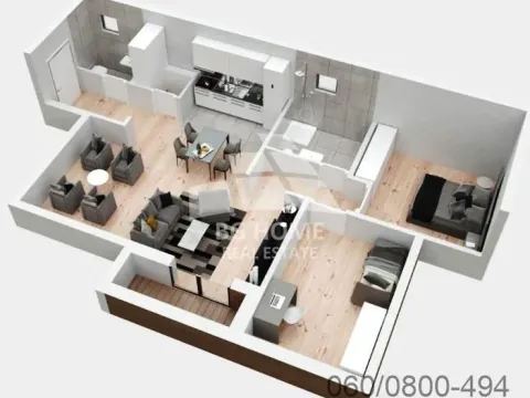 Prodaja, trosoban stan, 77m², Belegiš, Stara Pazova