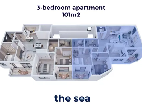 Prodaja, trosoban stan, 101m², Gospoština, Budva - image 17