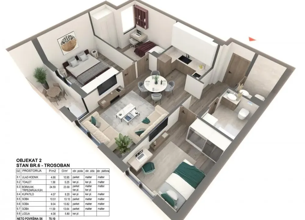 Sale, four bedroom apartment, 70m², Zemun Gornji Grad, Zemun Sve Podlokacije