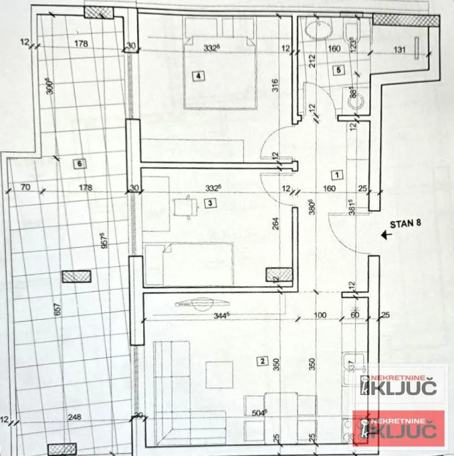 Sale, three bedroom apartment, 67m², Petrovaradin, Novi Sad