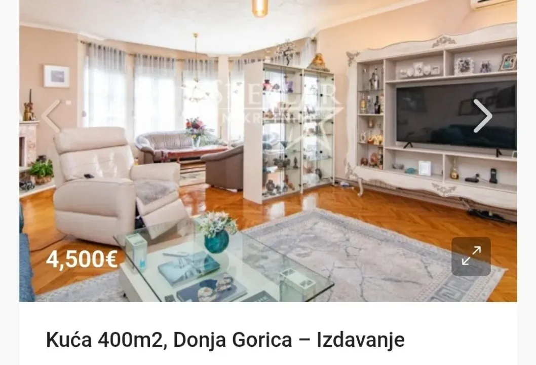 Rent, house, 400m², Donja Gorica, Podgorica