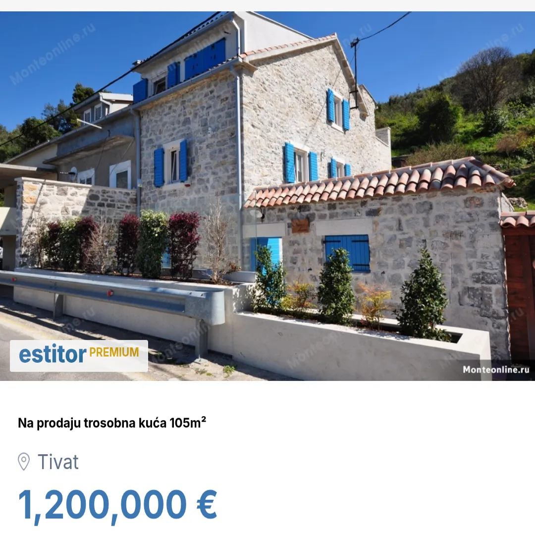 Prodaja, kuća, 105m², Tivat, Crna Gora