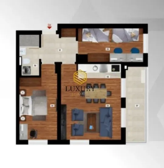 Prodaja, dvosoban stan, 65m², Stari Aerodrom, Podgorica