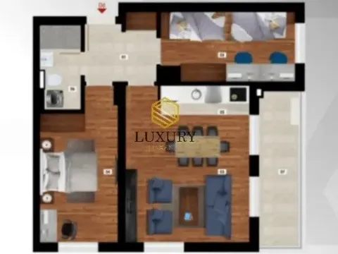 Prodaja, dvosoban stan, 65m², Stari Aerodrom, Podgorica - image 4