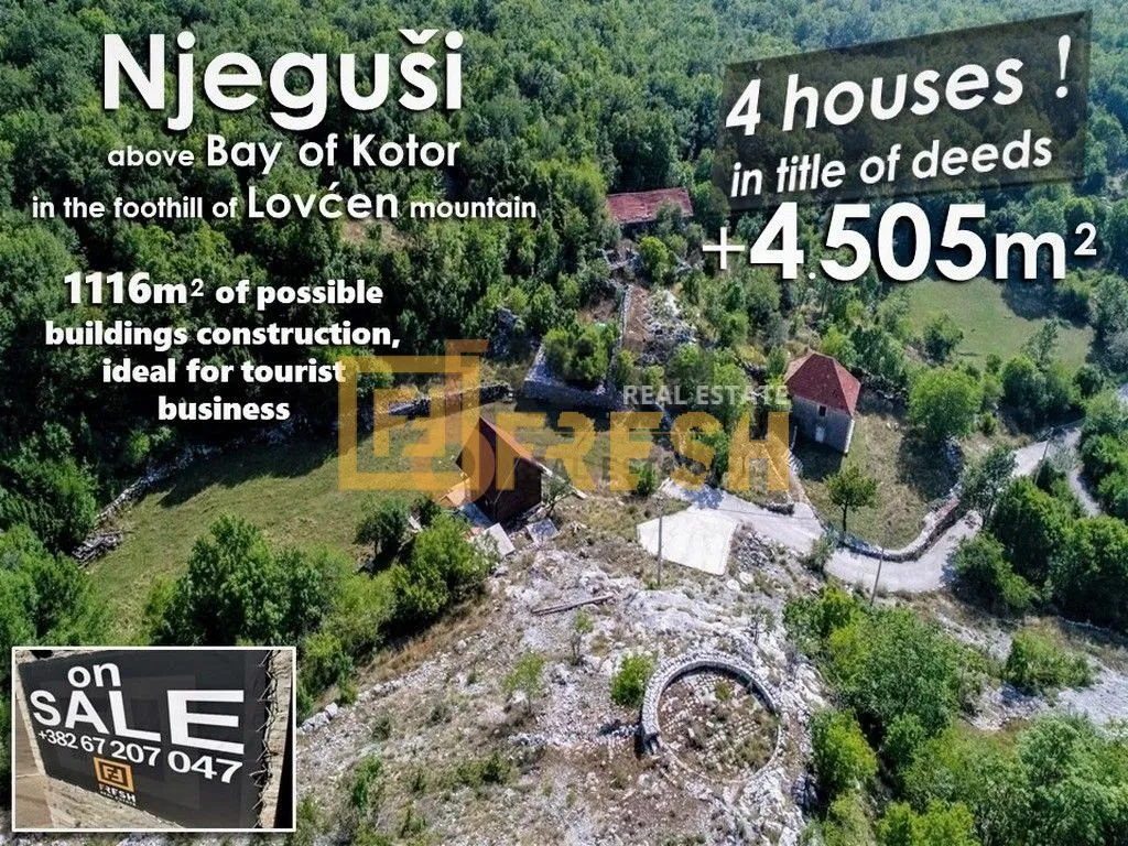 Prodaja, plac, 4505m², Cetinje, Crna Gora