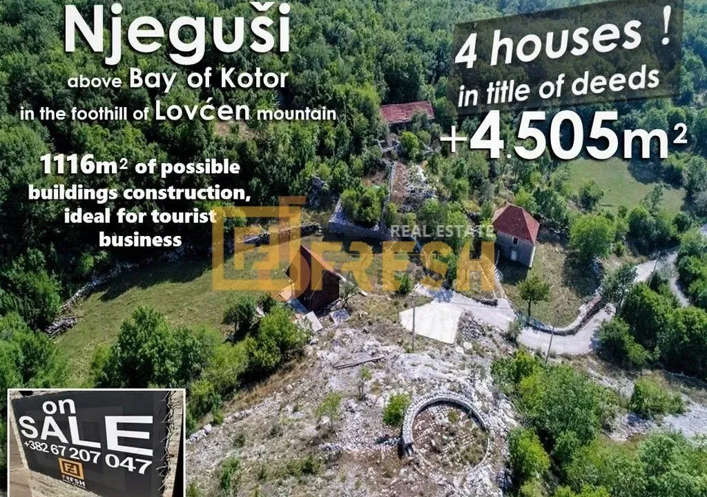 Sale, land lot, 4505m², Cetinje, Crna Gora
