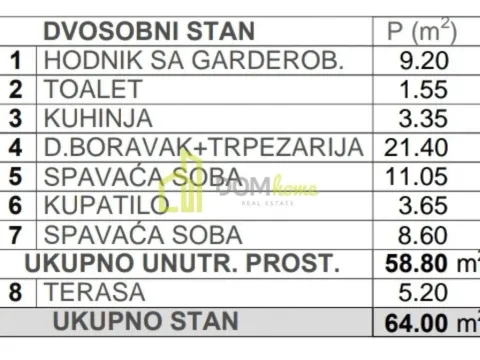 Prodaja, dvosoban stan, 64m², Zagorič, Podgorica - image 18