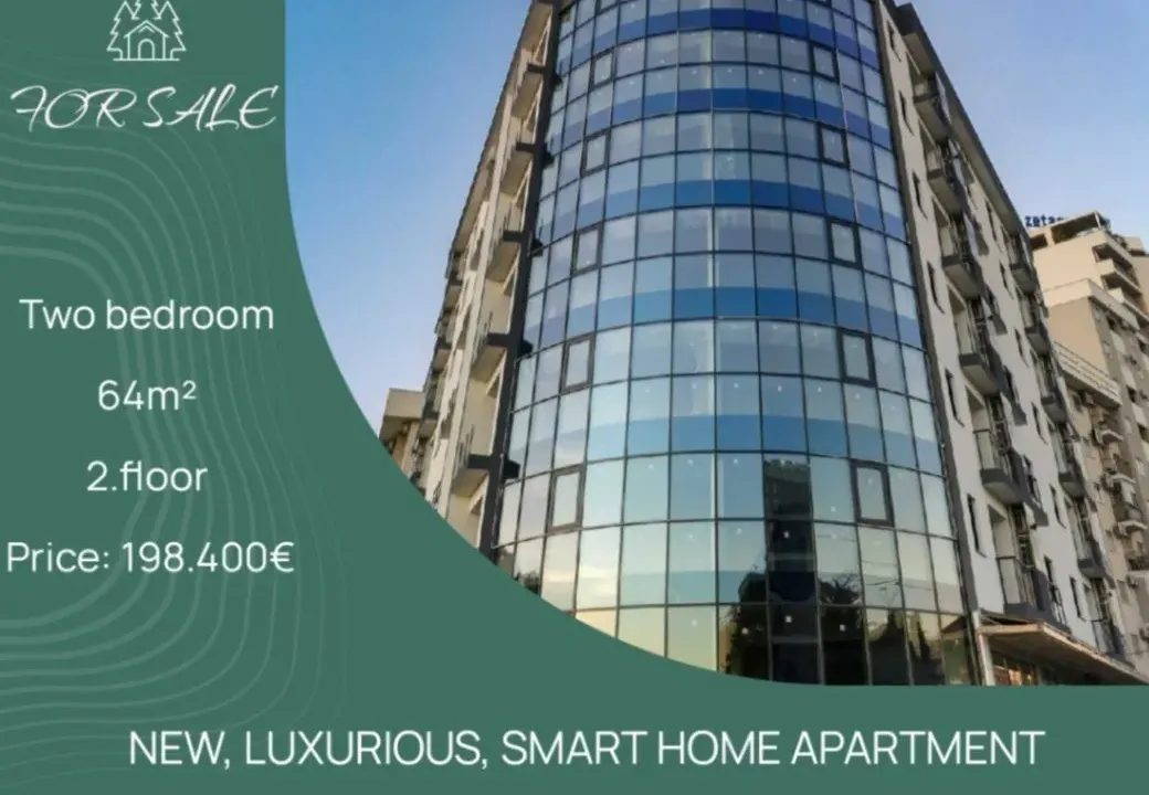 Prodaja, dvosoban stan, 64m², Vezirov Most, Podgorica