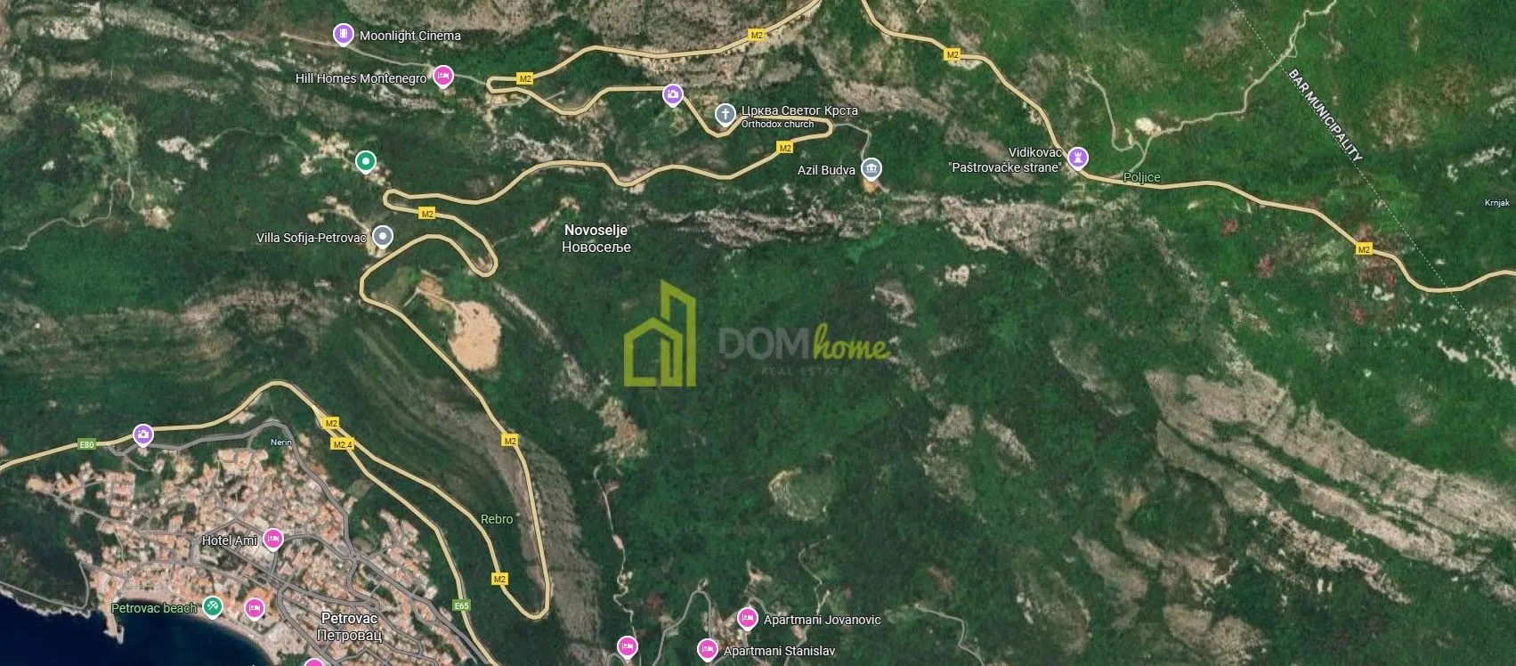 Sale, land lot, 32500m², Petrovac, Budva