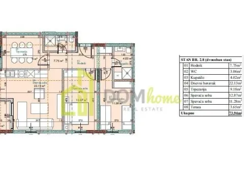 Prodaja, trosoban stan, 74m², Donja Gorica, Podgorica - image 6