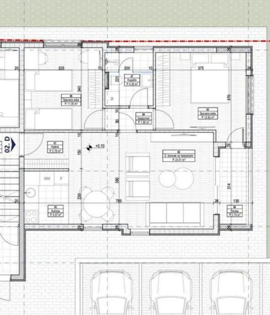 Prodaja, dvosoban stan, 64m², Gornja Gorica, Podgorica